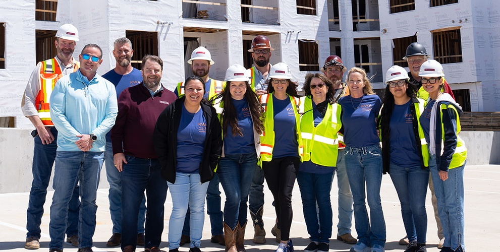 Hunt Development Group And Kwa Construction Celebrate Topping Out Milestone For Caroline 